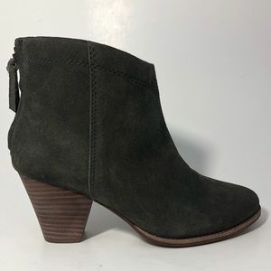 Splendid Smoke Suede Block Heel Bootie